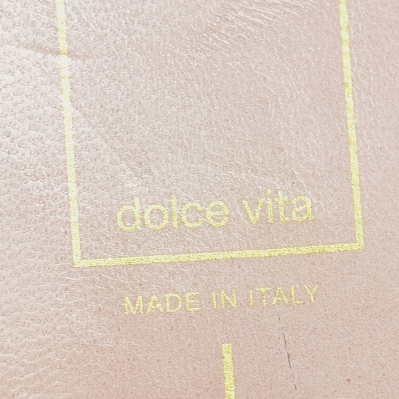 New Dolce Vita Adore Blush Rose Leather Sandals W958 - Picture 9 of 13